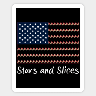 Slice into Patriotic Flavor with our 'Stars and Slices' design Magnet